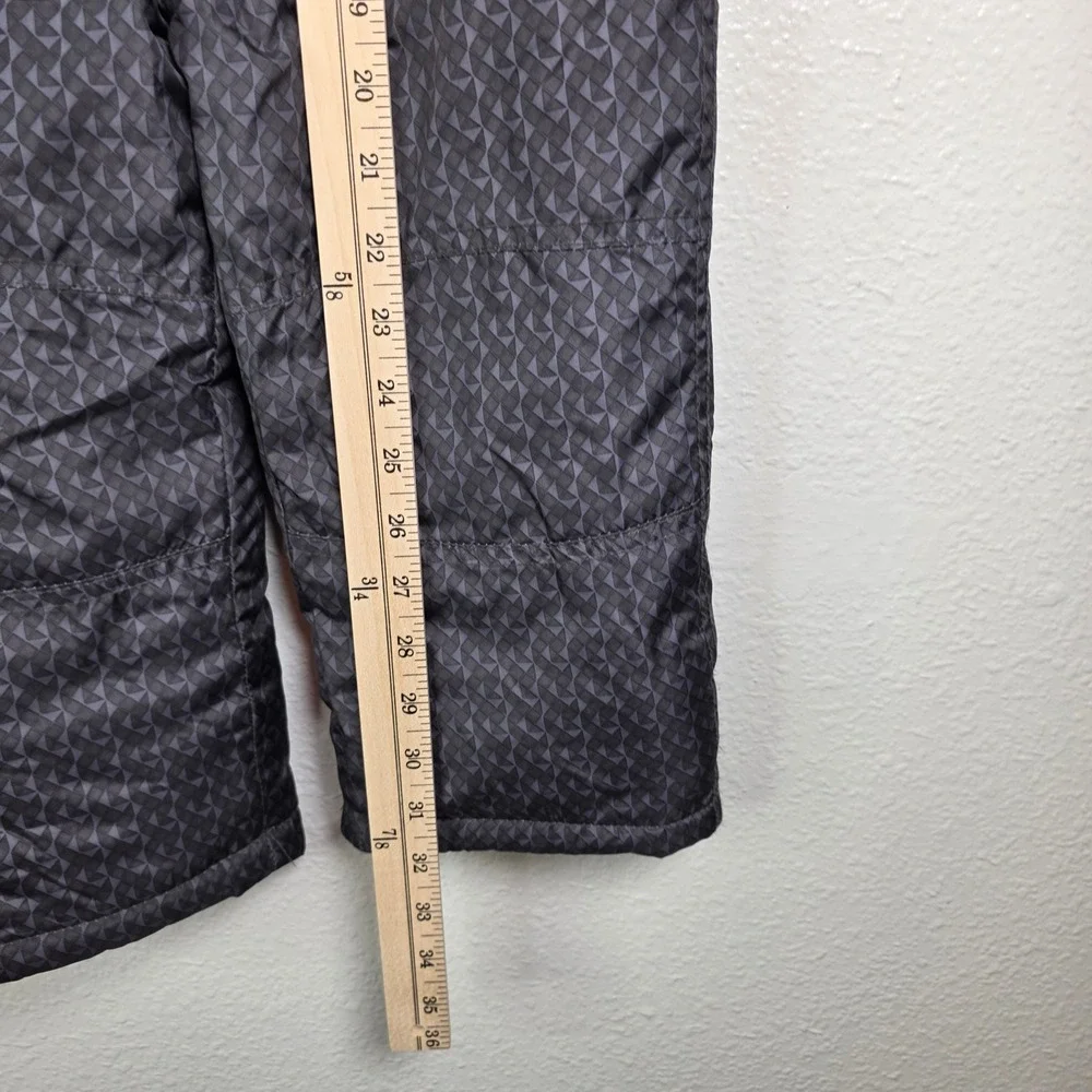 Carters Toddler Boys Snow Bib Overalls Gray Geometric 4T Snowpants